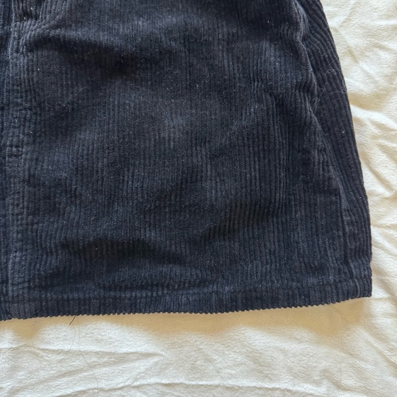 Classic Black Corduroy Skirt - Picture 4 of 8